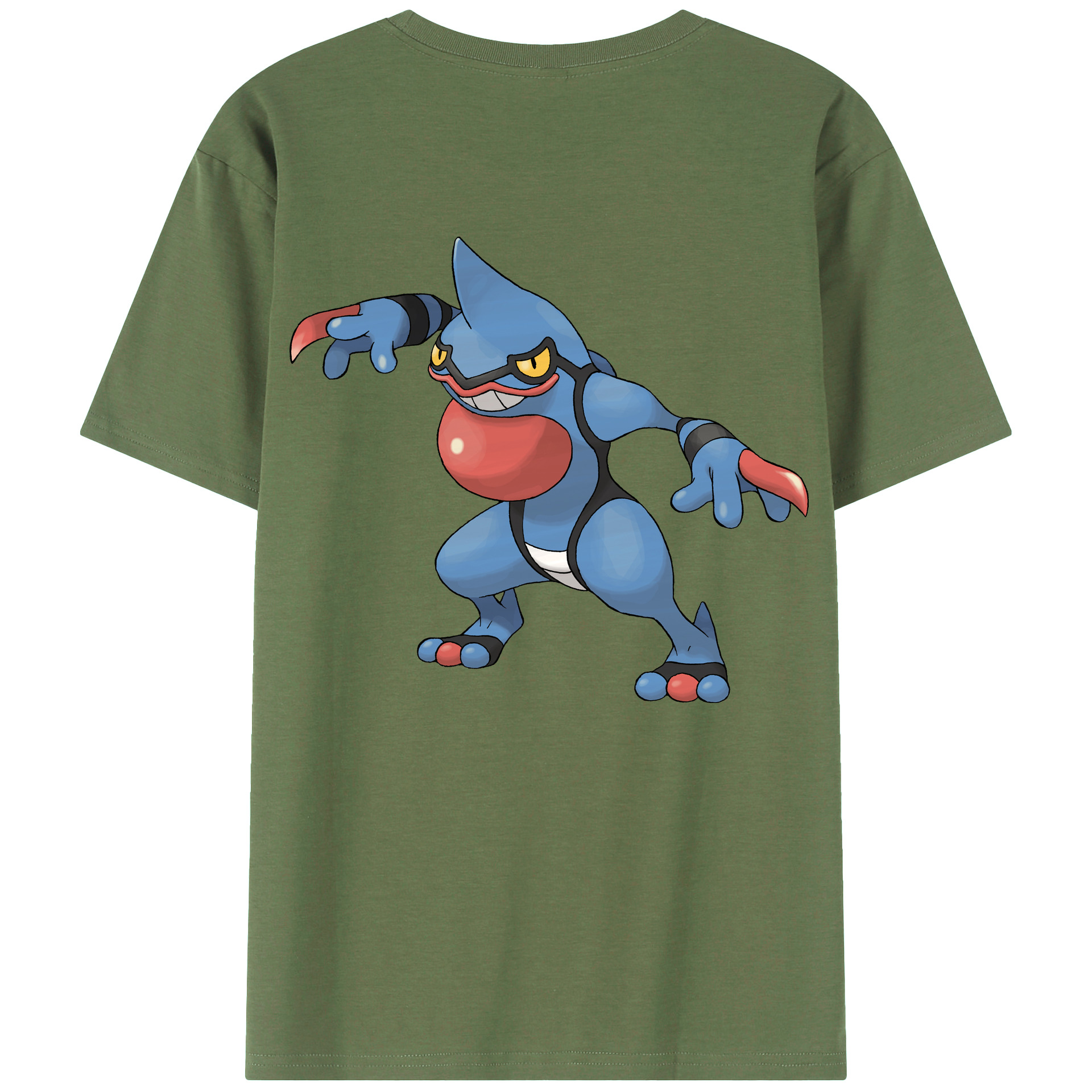 （画像用） ポケットモンスター Pokémon 綿100％ メンズ半袖Tシャツ（バックプリント） 通気性
